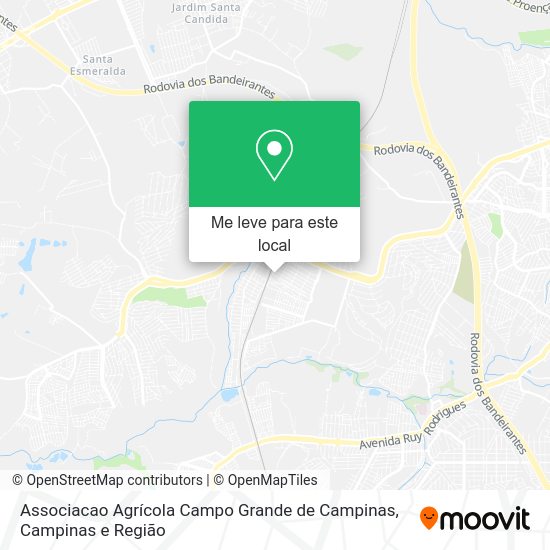 Associacao Agrícola Campo Grande de Campinas mapa