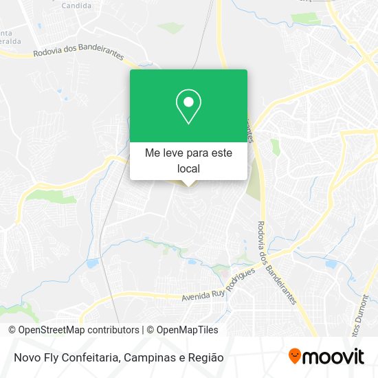 Novo Fly Confeitaria mapa