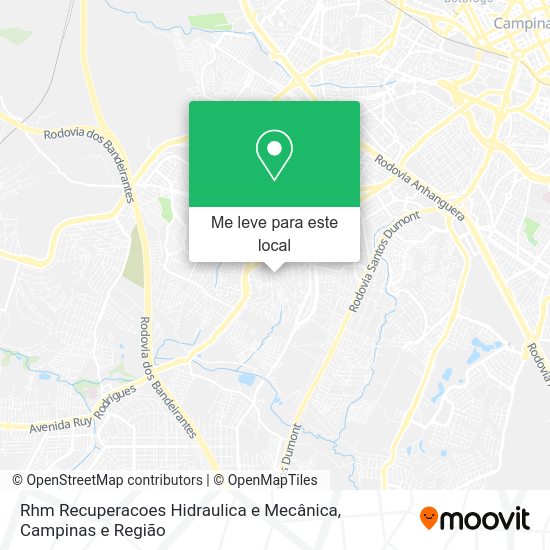 Rhm Recuperacoes Hidraulica e Mecânica mapa