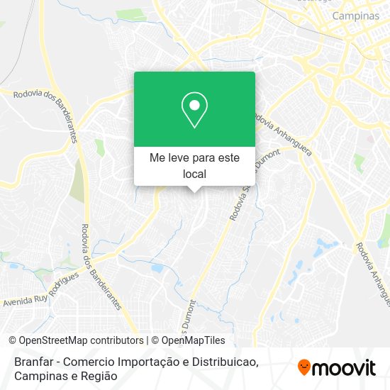 Branfar - Comercio Importação e Distribuicao mapa