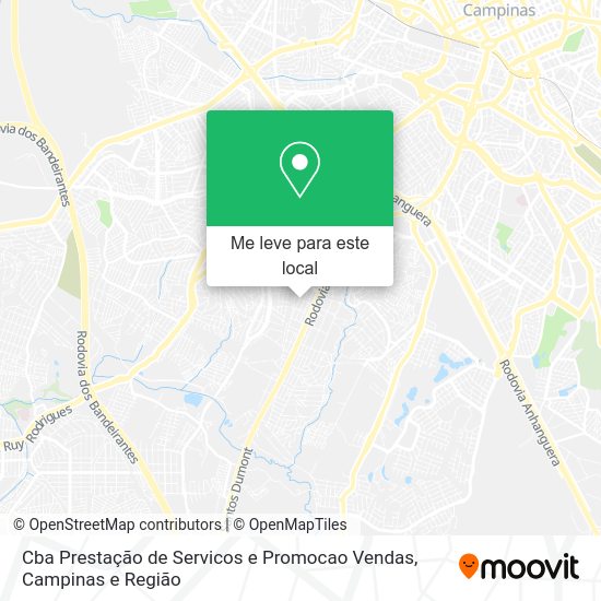 Cba Prestação de Servicos e Promocao Vendas mapa