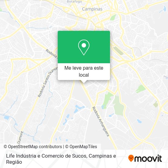Life Indústria e Comercio de Sucos mapa