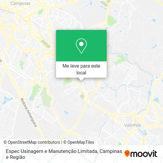 Espec Usinagem e Manutenção Limitada mapa