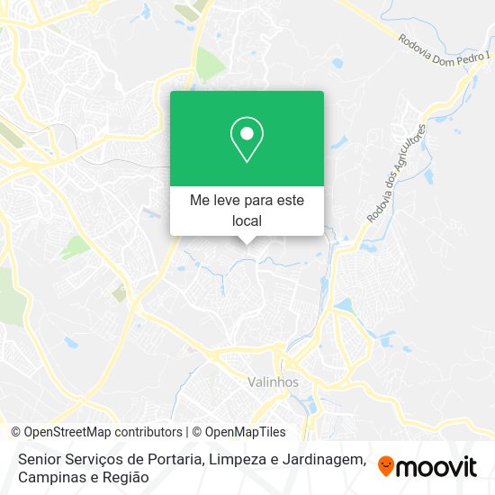 Senior Serviços de Portaria, Limpeza e Jardinagem mapa