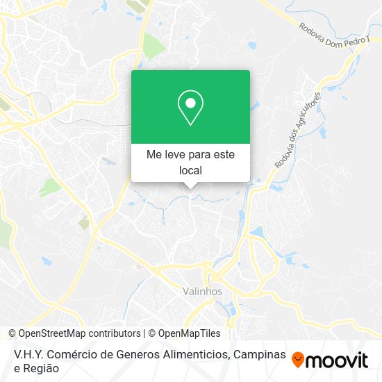 V.H.Y. Comércio de Generos Alimenticios mapa