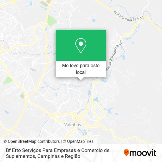 Bf Etto Serviços Para Empresas e Comercio de Suplementos mapa