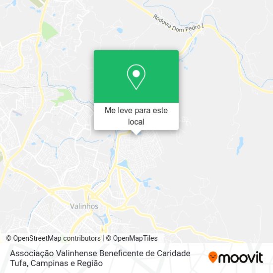 Associação Valinhense Beneficente de Caridade Tufa mapa