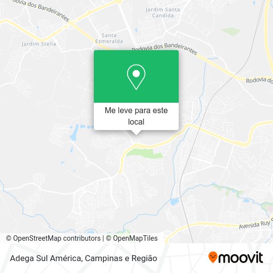 Adega Sul América mapa