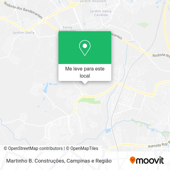 Martinho B. Construções mapa