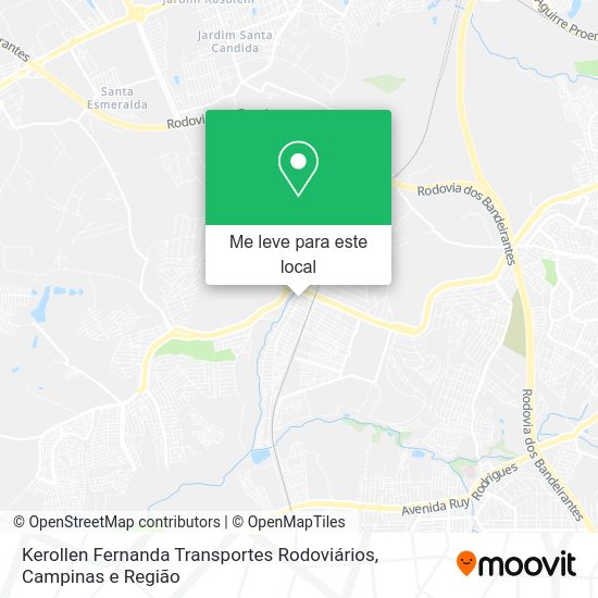 Kerollen Fernanda Transportes Rodoviários mapa