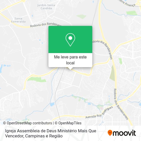 Igreja Assembleia de Deus Ministério Mais Que Vencedor mapa
