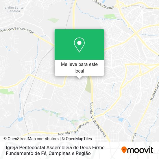 Igreja Pentecostal Assembleia de Deus Firme Fundamento de Fé mapa