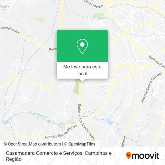 Casamadera Comercio e Serviços mapa