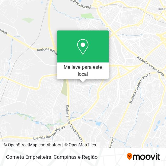 Cometa Empreiteira mapa