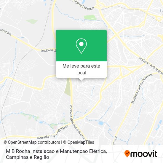 M B Rocha Instalacao e Manutencao Elétrica mapa