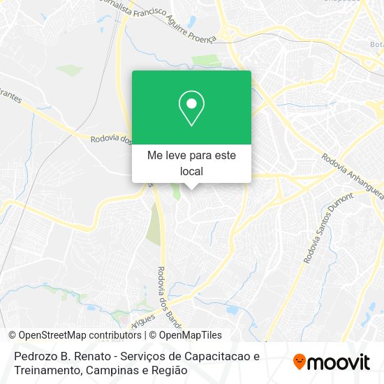 Pedrozo B. Renato - Serviços de Capacitacao e Treinamento mapa
