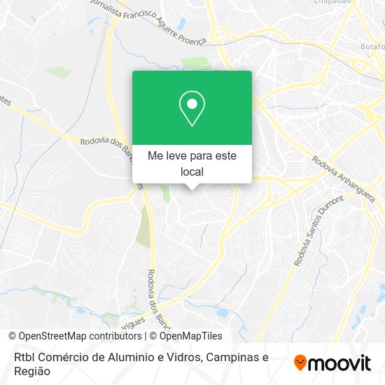 Rtbl Comércio de Aluminio e Vidros mapa