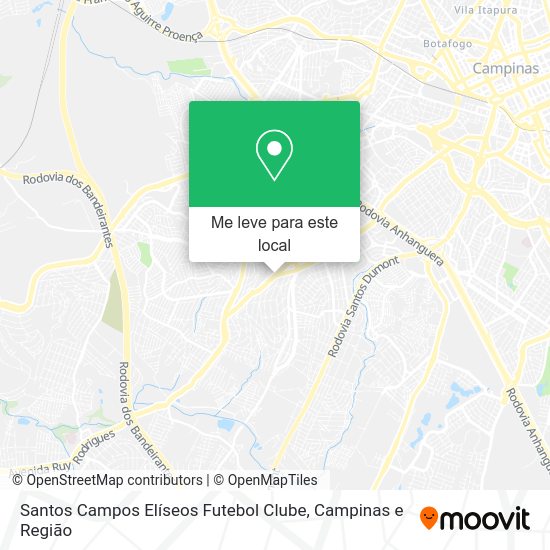 Santos Campos Elíseos Futebol Clube mapa