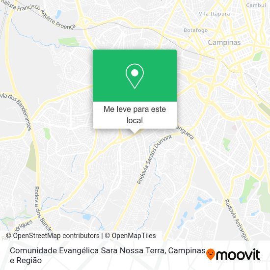 Comunidade Evangélica Sara Nossa Terra mapa