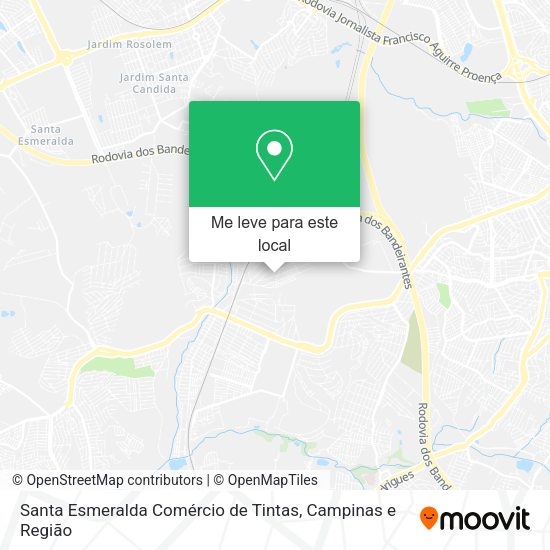 Santa Esmeralda Comércio de Tintas mapa