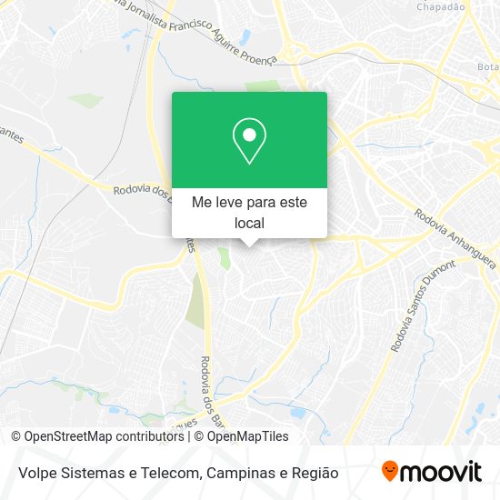 Volpe Sistemas e Telecom mapa