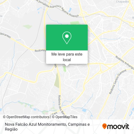 Nova Falcão Azul Monitoramento mapa