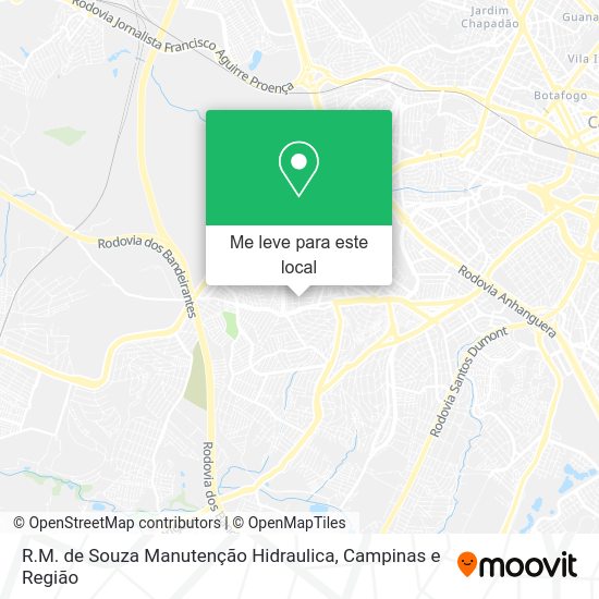 R.M. de Souza Manutenção Hidraulica mapa