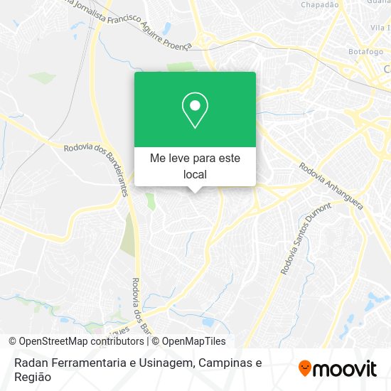 Radan Ferramentaria e Usinagem mapa