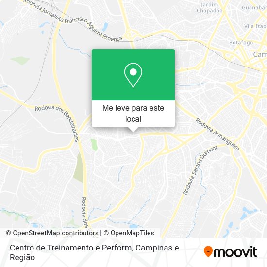 Centro de Treinamento e Perform mapa
