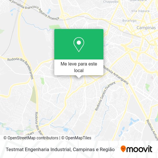 Testmat Engenharia Industrial mapa