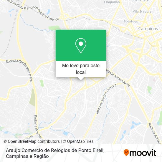Araújo Comercio de Relogios de Ponto Eireli mapa