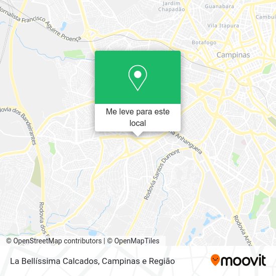 La Bellíssima Calcados mapa
