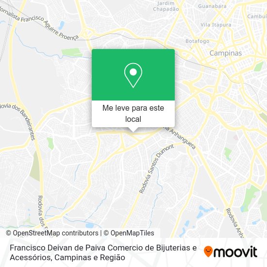 Francisco Deivan de Paiva Comercio de Bijuterias e Acessórios mapa