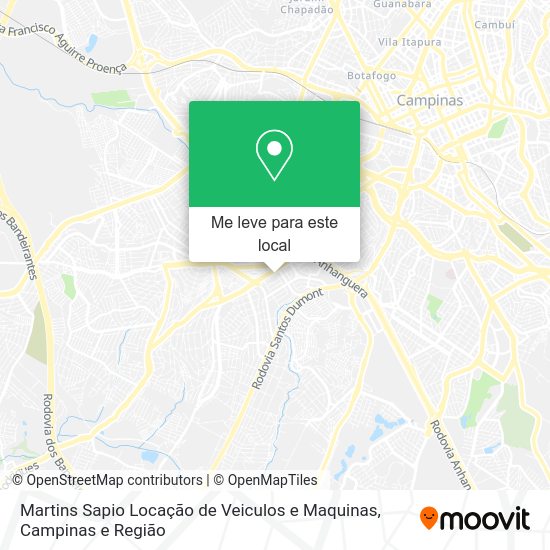 Martins Sapio Locação de Veiculos e Maquinas mapa