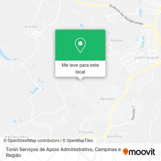Tonin Serviços de Apoio Administrativo mapa