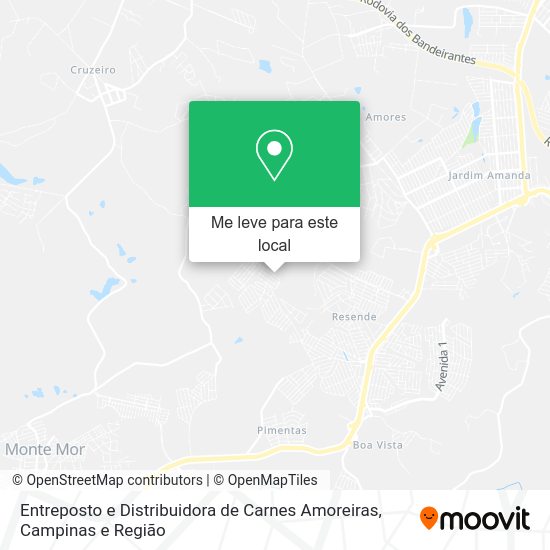 Entreposto e Distribuidora de Carnes Amoreiras mapa
