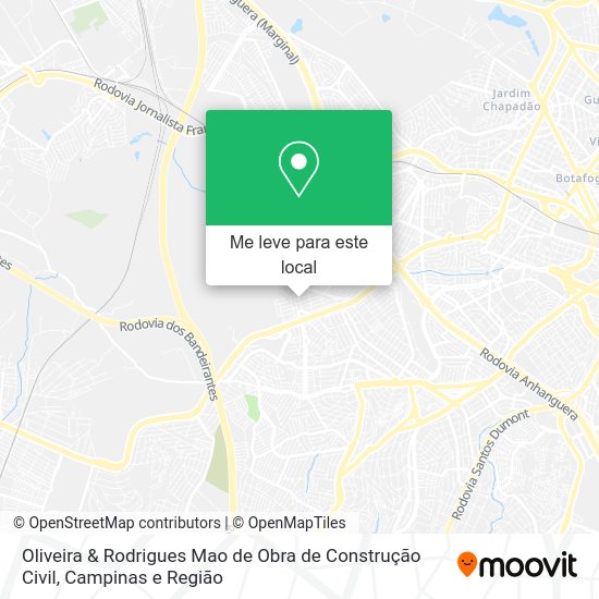Oliveira & Rodrigues Mao de Obra de Construção Civil mapa