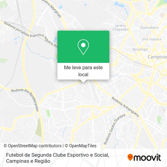 Futebol de Segunda Clube Esportivo e Social mapa
