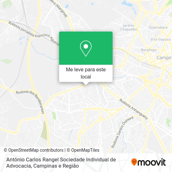 Antônio Carlos Rangel Sociedade Individual de Advocacia mapa