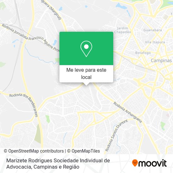 Marizete Rodrigues Sociedade Individual de Advocacia mapa