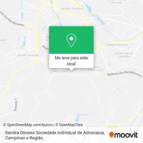 Sandra Oliveira Sociedade Individual de Advocacia mapa