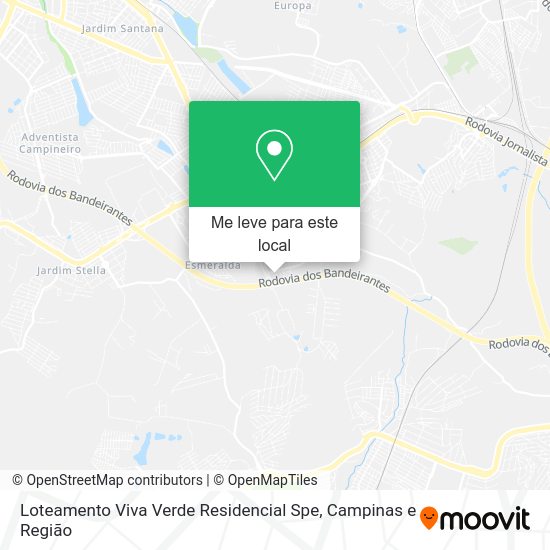 Loteamento Viva Verde Residencial Spe mapa