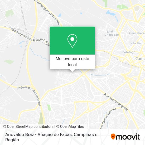 Ariovaldo Braz - Afiação de Facas mapa