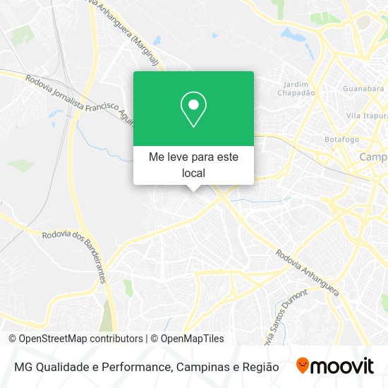 MG Qualidade e Performance mapa
