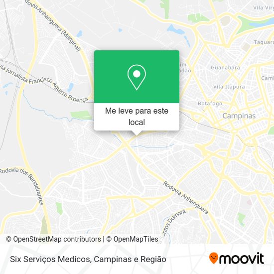 Six Serviços Medicos mapa