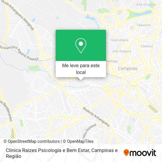 Clínica Raizes Psicologia e Bem Estar mapa