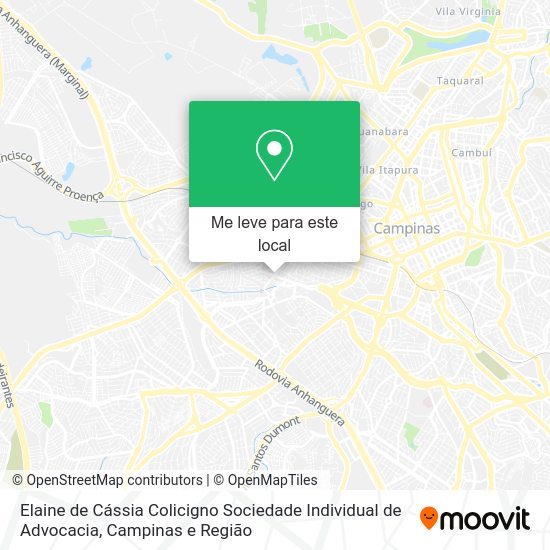 Elaine de Cássia Colicigno Sociedade Individual de Advocacia mapa