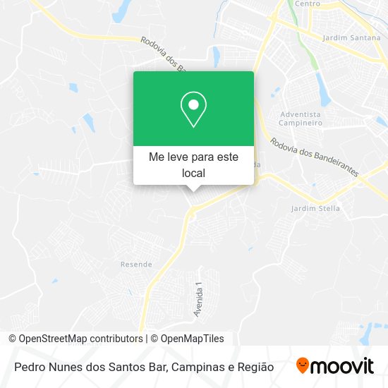 Pedro Nunes dos Santos Bar mapa