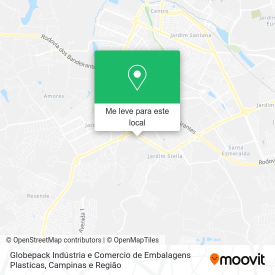 Globepack Indústria e Comercio de Embalagens Plasticas mapa