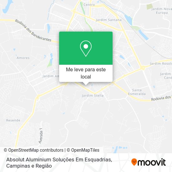Absolut Aluminium Soluções Em Esquadrias mapa